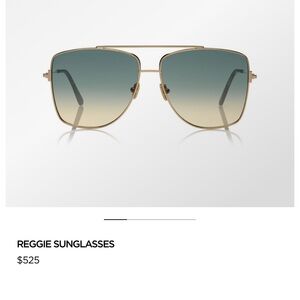 Tom Ford “Reggie” Gold Frame Sunglasses - Gorgeous!